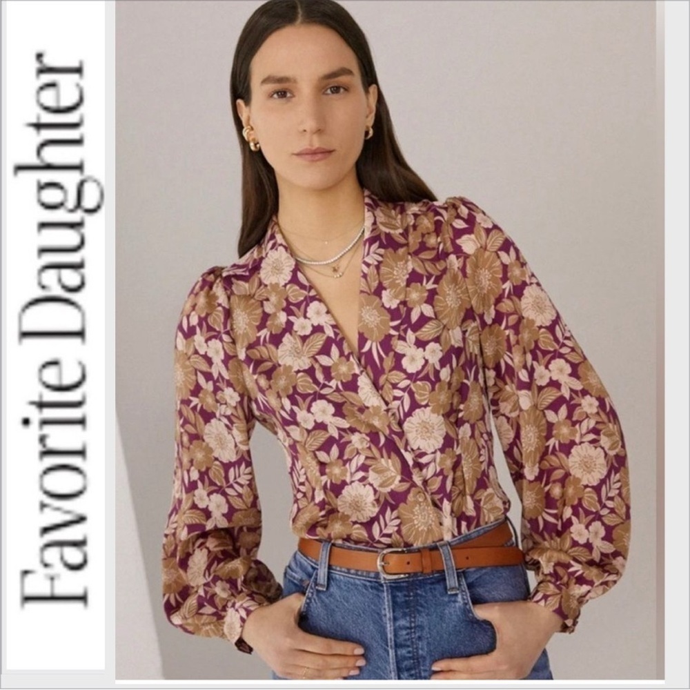 Anthropologie Favorite Daughter Rani Top L - Picture 2 of 11
